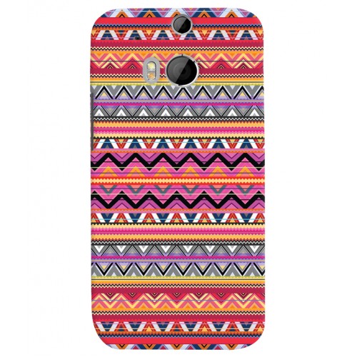 Shopping Monster Aztec HTC One_M8 Printed Cover Case_01