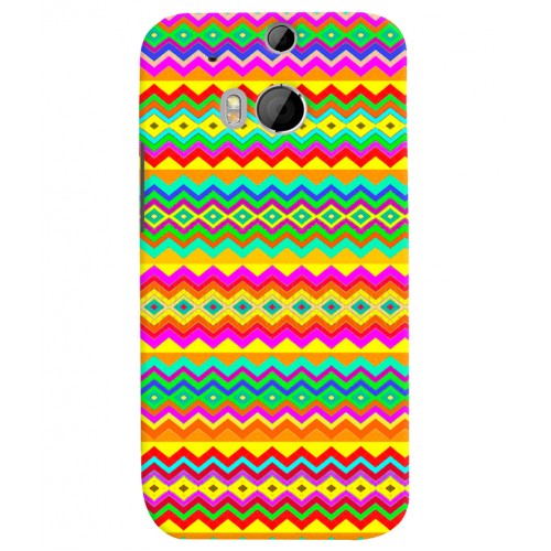 Shopping Monster Aztec HTC One_M8 Printed Cover Case_02
