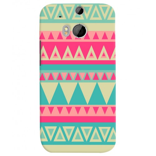 Shopping Monster Aztec HTC One_M8 Printed Cover Case_04