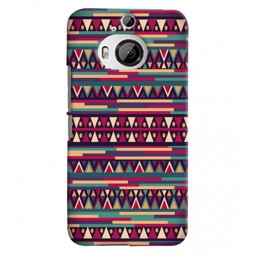 Shopping Monster Aztec HTC M9+ Printed Cover Case_05