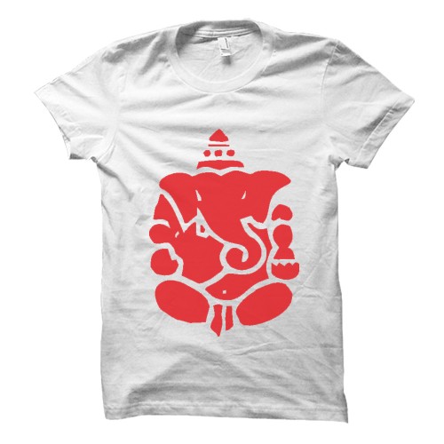 Lord Ganesha Round Neck T Shirt