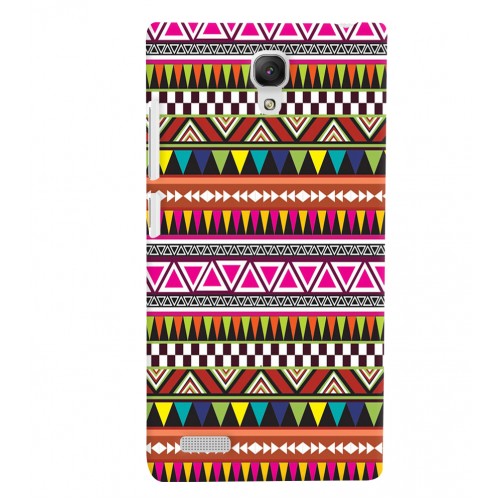 Shopping Monster Xiaomi REDMI_NOTE Printed Mobile Cover_08 (Aztec Hard Back Case)