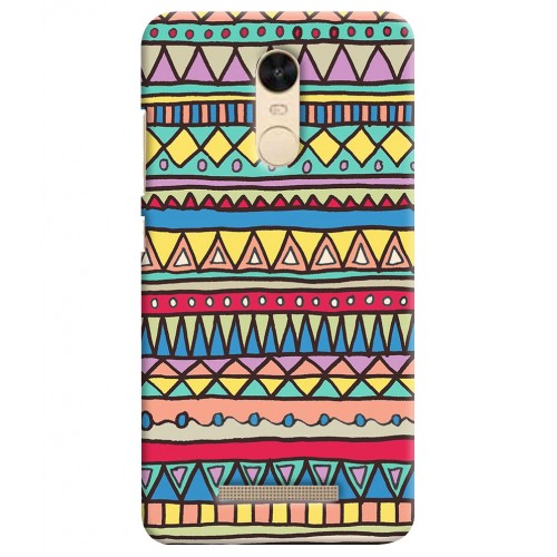 Shopping Monster Xiaomi REDMI_Note3 Printed Mobile Cover_09 (Aztec Hard Back Case)