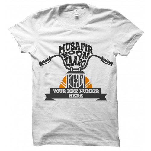Musafir Hoon Yaron Customize Biker | Rider T Shirt 