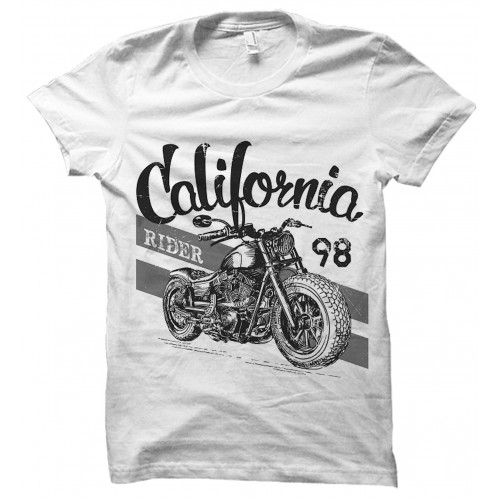 Colifornia Rider 100% Cotton Round Neck Half Sleeve T-Shirt