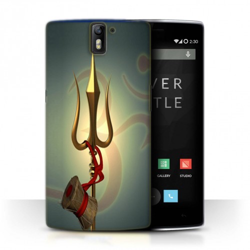 Designer Trishul Printed Back Cover Case For Oneplus One
