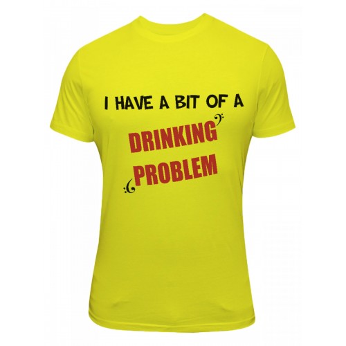 Shopping Monster Drinking Problem Round Neck T Shirt