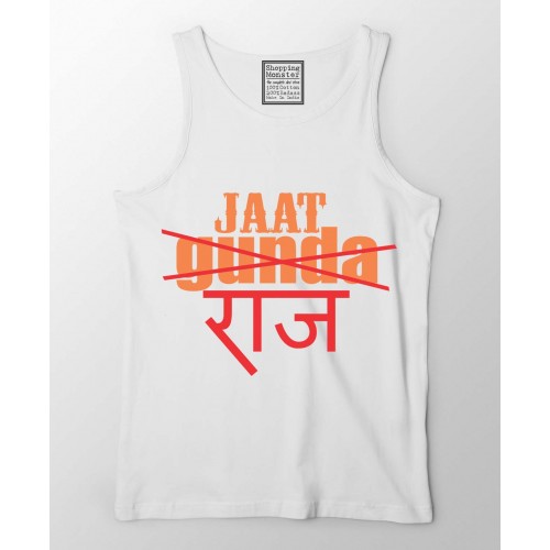 Jaat Raaj 100% Cotton Haryanvi Stretchable Tank Top/Vest