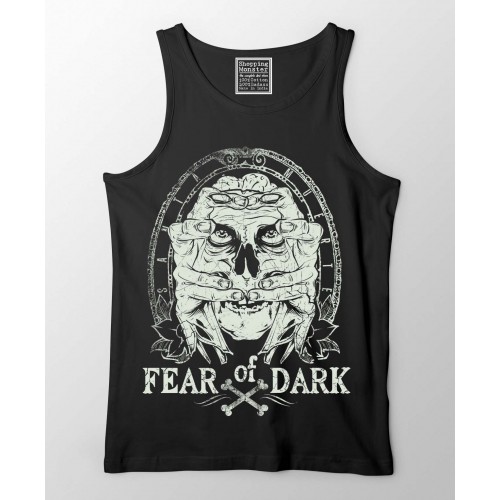 Fear Of Dark 100% Cotton Stretchable tank top/Vest