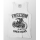 Freedon Open Road Rider 100% Cotton Stretchable tank top/Vest
