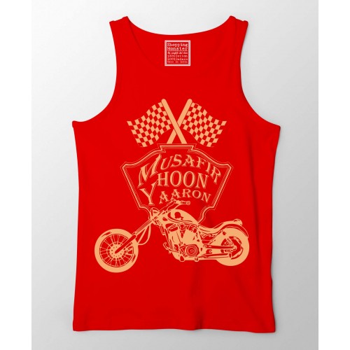 Musafir Hoon Yaaron Rider 100% Cotton Stretchable tank top/Vest