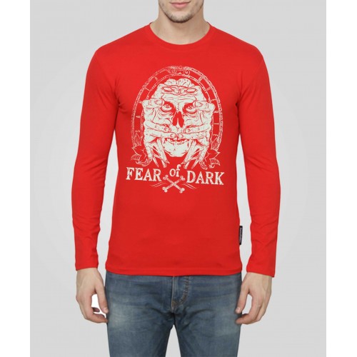 Fear Of Dark Rider 100% Cotton Full Sleeve Round Neck T-Shirt