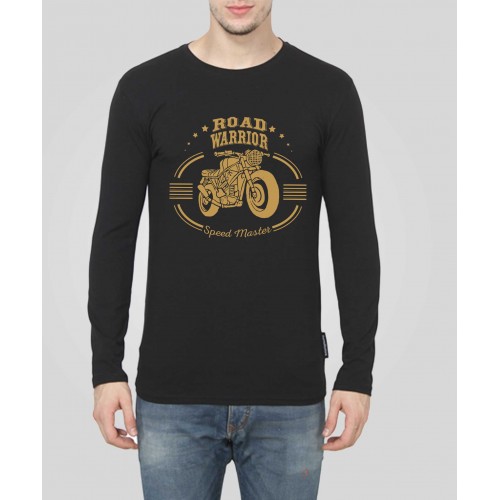 Road Warrior Speed Master Rider 100% Cotton Full Sleeve Round Neck T-Shirt
