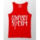 Confused Sperm Sarcasm Lover/Attitude  100% Cotton Stretchable tank top/Vest