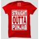 Straight Outta Punjab Half Sleeve 100% Cotton Round Neck T-Shirt