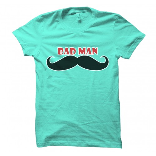 La Monster Bad Man Round Neck Cotton T Shirt