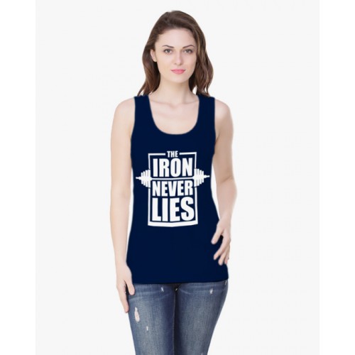 The Iron Never Lies Gym Motivational Vest