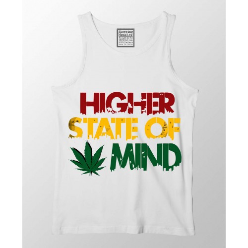 Higher State Of Mind 100% Cotton Stretchable tank top/Vest