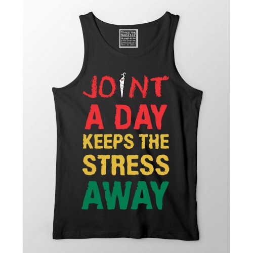 Joint A Daym Stress Away 100% Cotton Stretchable tank top/Vest