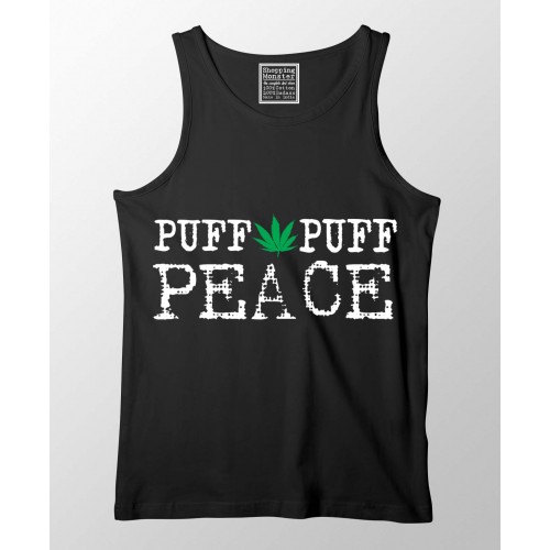 Puff Puff Peace 100% Cotton Stretchable tank top/Vest