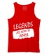 Legends Are Born In April Stretchable Tank Top