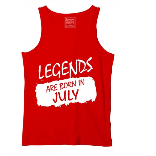 Legends Are Born In July Stretchable Tank Top
