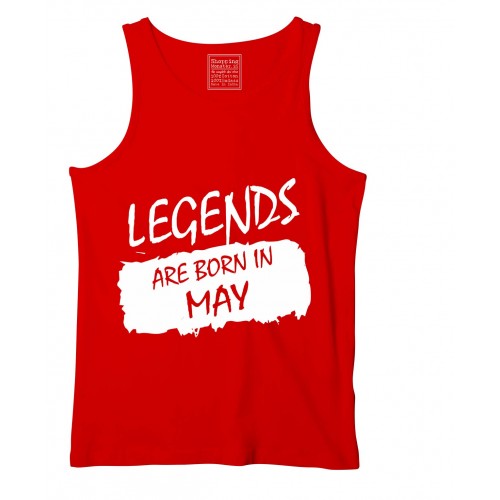 Legends Are Born In May Stretchable Tank Top