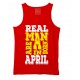 Real Men  Are Born In April Stretchable Tank Top