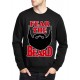 Fear The Beard  Printed Men's Premium Sweatshirt