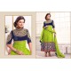 Sayali Bhagat Green Georgette Semi Stitched Anarkali Suit