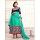 Sayali Bhagat Sky Blue Georgette Semi Stitched Anarkali Suit