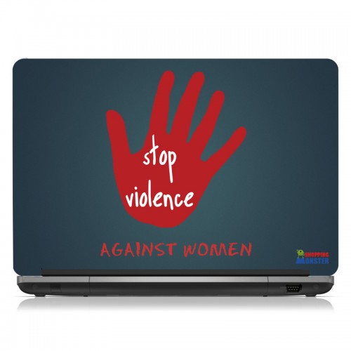 Stop Violence Laptop Skin
