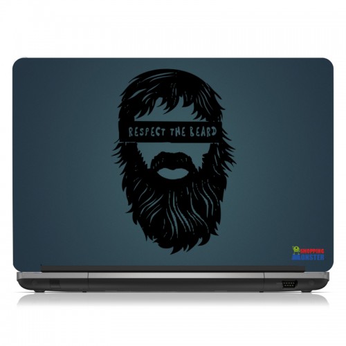 Respect The Beard Laptop Skin