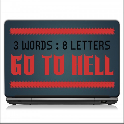 Go To Hell Laptop Skin