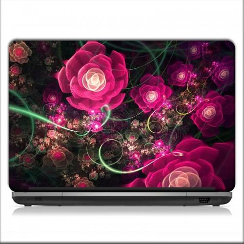 Designer Pink Florel Laptop Skins - Matte Finish