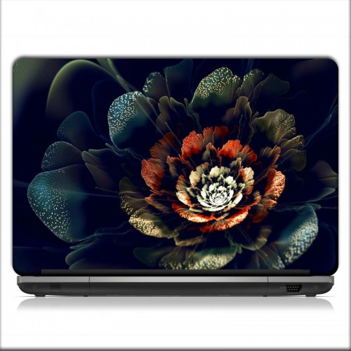 Blue Floral Laptop Skins - Matte Finish