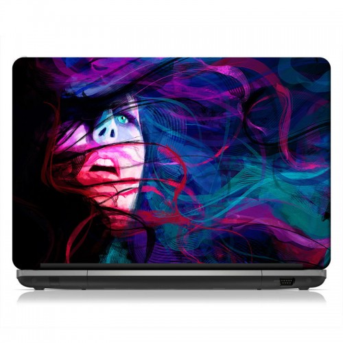 Shopping Monster Women Abstract Laptop Skin