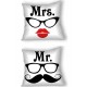 Mr. & Mrs. Cushion Cover Combo